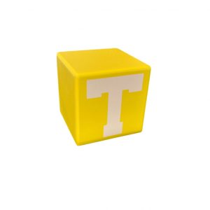 Namnkloss, gul T